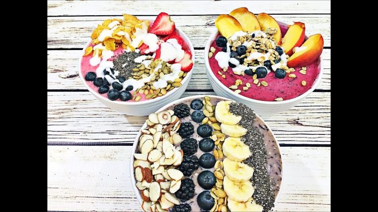3 Healthy Smoothie Bowls – Healthy breakfast smoothie recipes