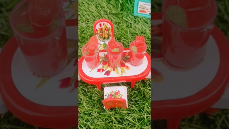 makewatermelon juice 🍉miniature cooking #shorts #Minifoodmixture #ytshort
