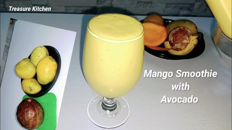 Avocado Mango Smoothie Recipe | Healthy creamy and delicious drink