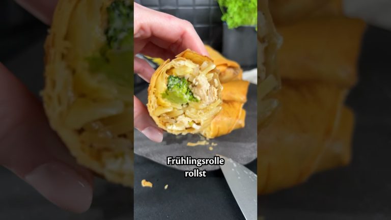 Chicken Alfredo Frühlingsrollen