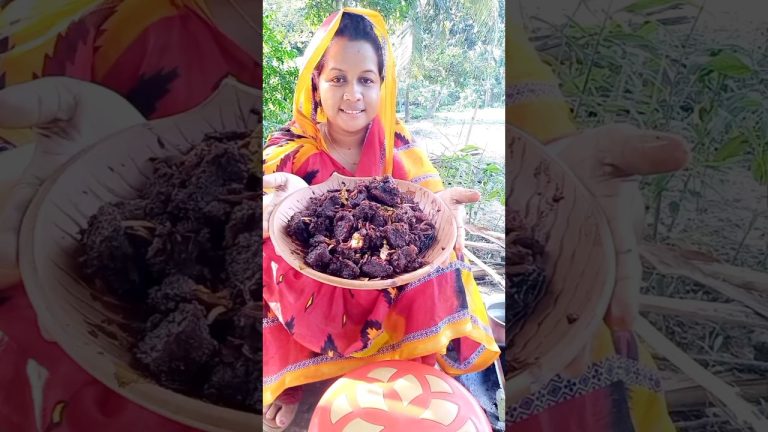 গ্রামীণ পদ্ধতিতে ঘরোয়া মসলা দিয়ে গরুর মাংসের কালো ভুনা রেসিপি ||#KaloBhuna #meat #cooking #shorts