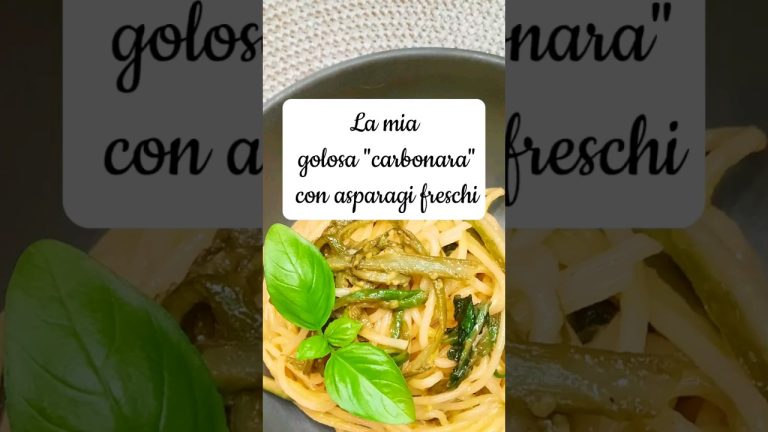 ‼️PASTA CON ASPARAGI CREMOSA E SAPORITA☆ricetta facile e veloce #short
