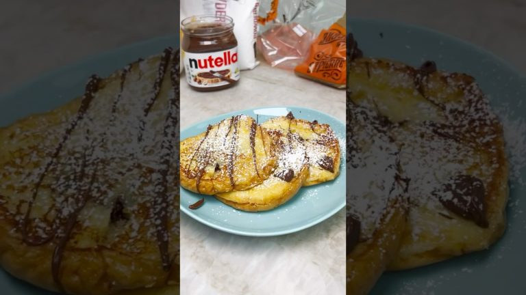 Nutella stuffed french toast #dessert #food #nutella