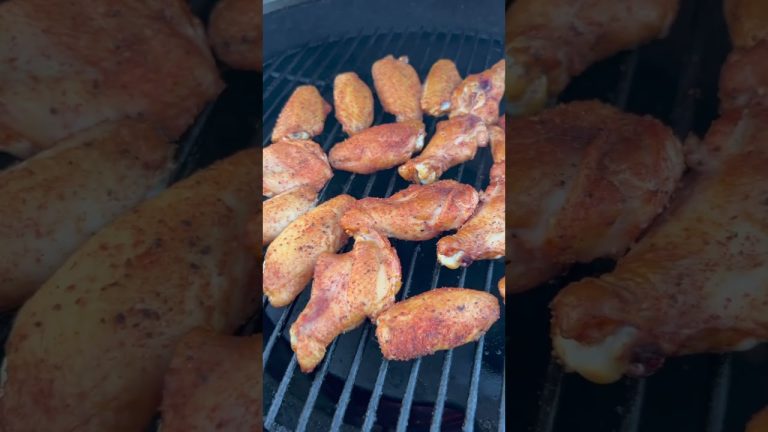 Crispy Smokey Wings | Smoke Fried Wings On The Big Green Egg | Chicken Wings
