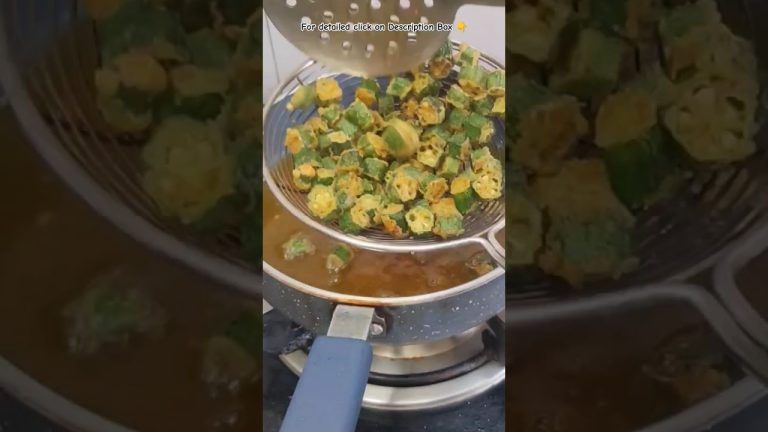 Kurkuri Bhindi Fry Recipe | How To Make Crispy Bhindi  #ytshorts