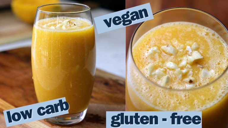 🌱 Vegan Papaya Smoothie Recipe for Glowing Skin | Low carb, Plant based drinks