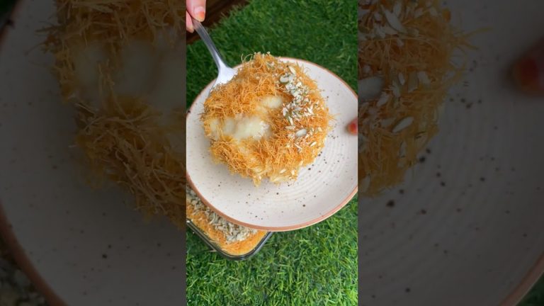 Eid Special Dessert Kunafa Simple No Bake Recipe 🎂#youtubeshorts #shorts #ramadan #food #recipe