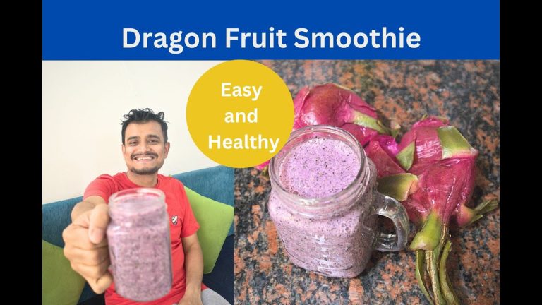 Dragon fruit smoothie | How to eat Dragon Fruit | Dragon fruit recipes | Healthy smoothie ideas