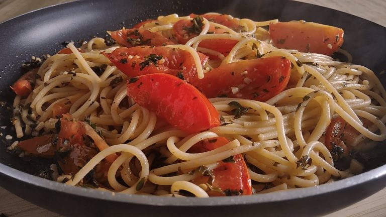 Tomato Pasta |  Only Salt & Pepper for Seasoning