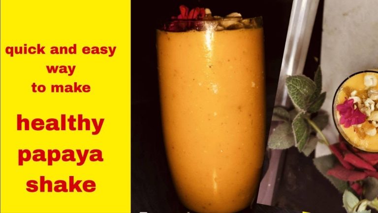 how to make papaya shake at home