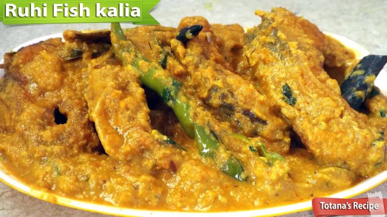 Fish kalia-Rui macher kalia-Bengali fish recipes-Bengali fish curry-Rohu fish recipe-Fish recipes