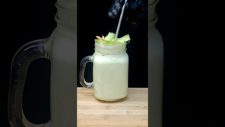 Day 4/9 Muskmelon Shake Navratri Special ASMR #shorts #muskmelonmilkshake #orange #asmrsounds#viral