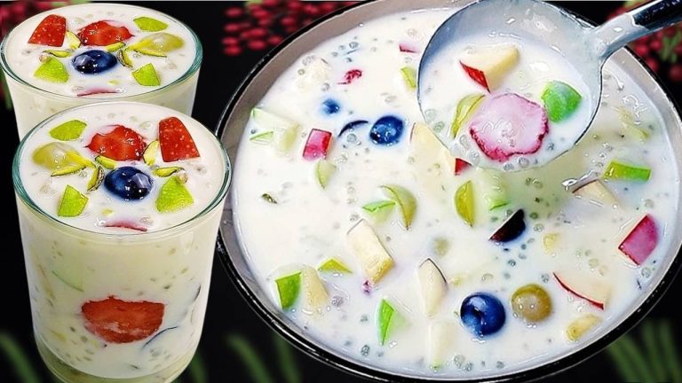 Refreshing Sago Dessert – Fruits Dessert Recipe – Healthy Summer Special Recipe by Cook with Farooq
