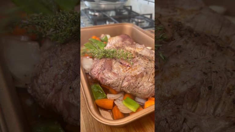 Tapa de asado al horno  #receta #food #shorts