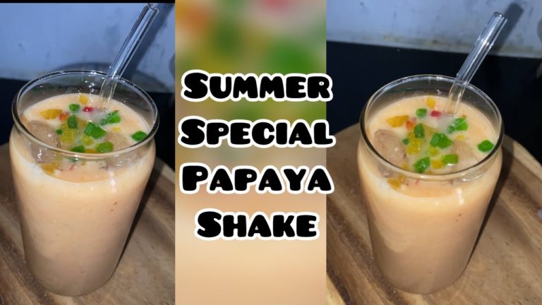 Papaya milkshake Recipe | Healthy & Easy Papaya Smoothie milkshake Recipe | By @preetkitchen11