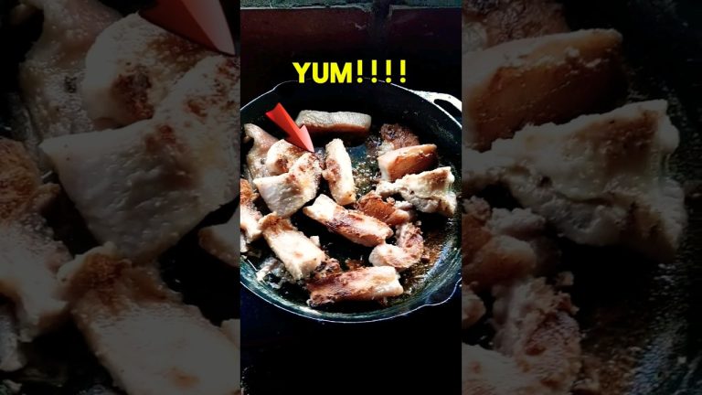 Delicious stove top porkbelly aka chicarron