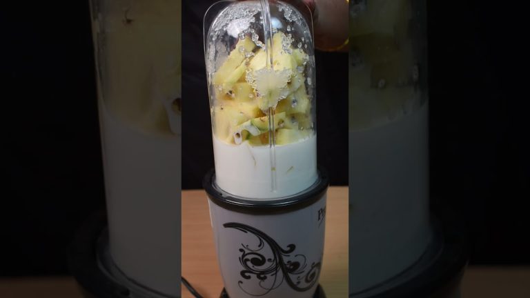 Healthy Pineapple Milkshake ASMR #shorts