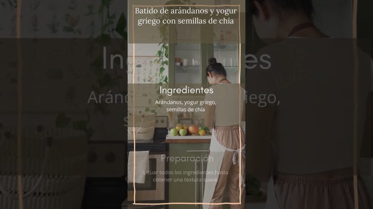 Batido de arándanos y yogur griego con semillas de chía – Antioxidante y energizante