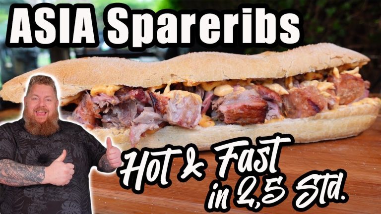 Asia Spareribs im Sandwich – Hot and Fast – mega lecker. BBQ & Grillen für jedermann