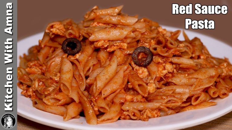 Red Sauce Pasta Recipe by Kitchen With Amna