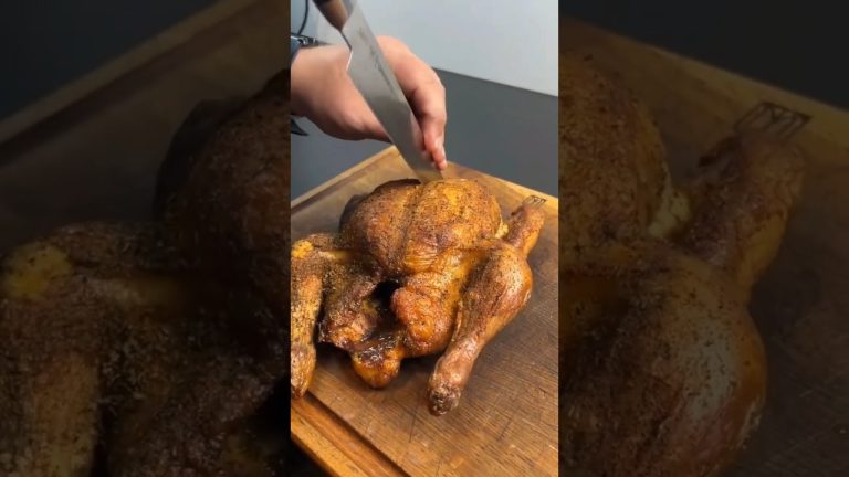 Full Chicken Roast #asmr #shorts#shortsfeed #fullchickenfry #chicken @timetocookasmr cutting p-5