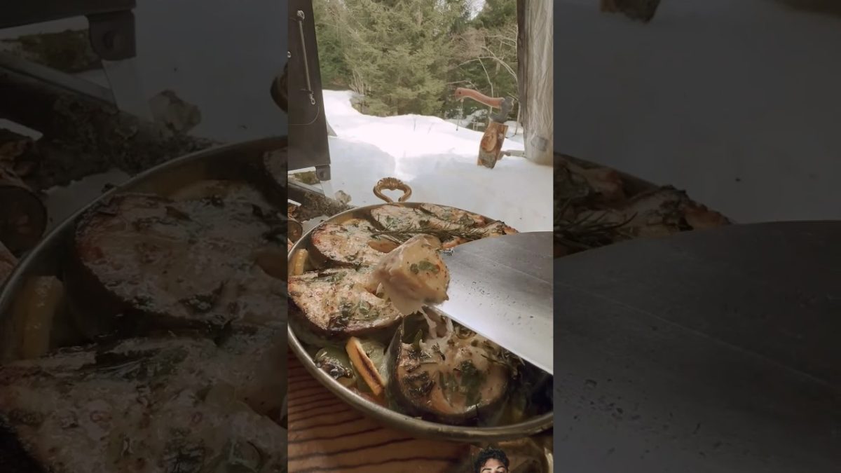 #salmon #outdoorcooking #cooking #food #bushcraft #recipe #foodie #fishing #satisfying #asmr