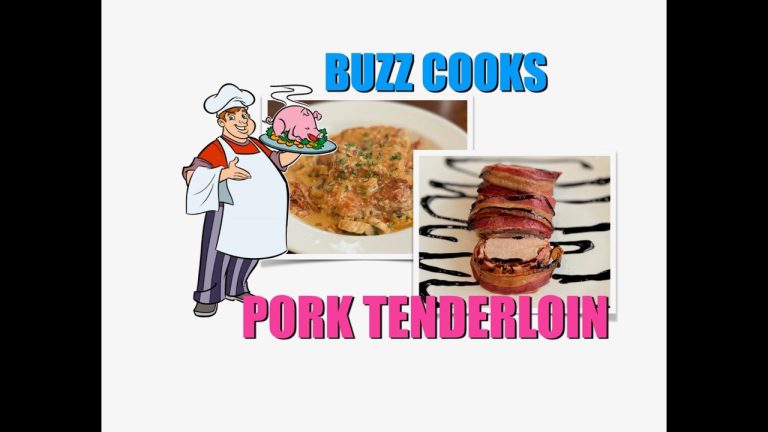 Cooking Pork Tenderloin two ways, Bacon Wrapped and in a Bacon Mushroom Sauce…