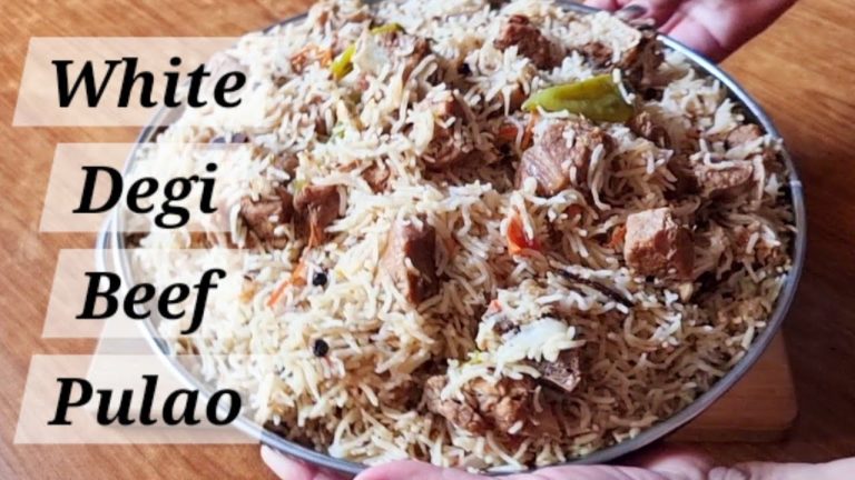 White Degi Beef Pulao Recipe | White Degi Beef Pulao By Sajida's kitchen
