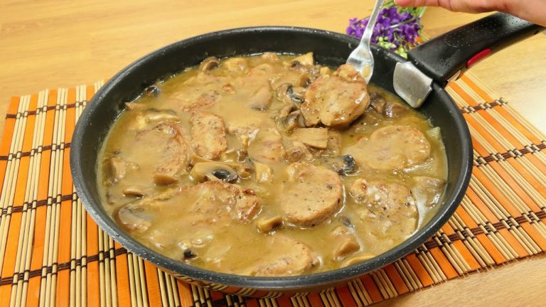 I learned this recipe for meat with mushrooms at a restaurant❗ Simple, quick and delicious!