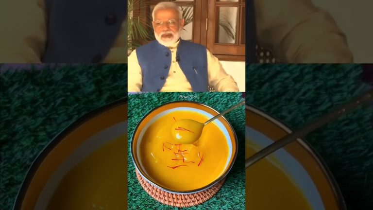 PM Modi Ji Ki  Favourite Dessert | Mango Dessert 🥭 #mangoflavour #recipes #modi
