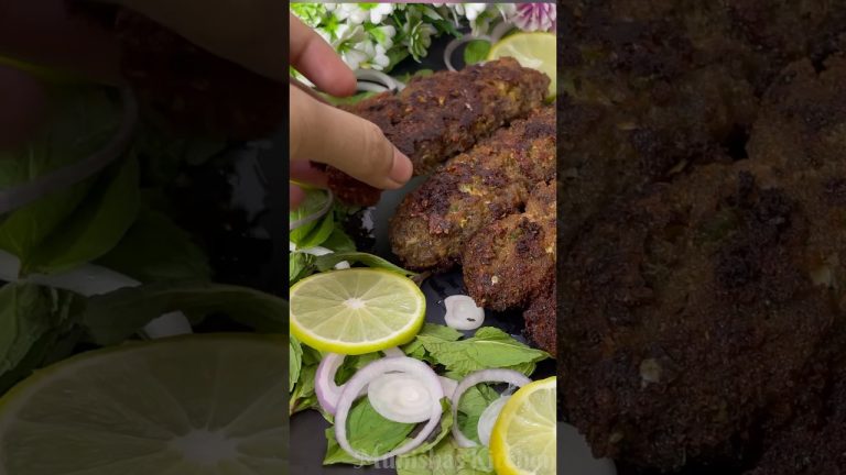 Beef seekh kabab (full recipe link 👆) see description