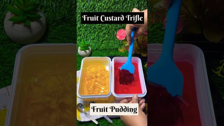 Fruit Custard Trifle Recipe | Rich Fruit Jelly Dessert | Creamy Fruit Pudding | @kitchenkicks426