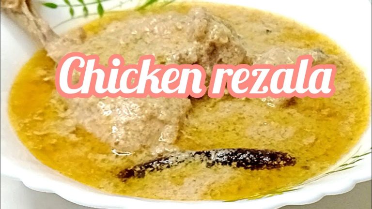 শাহী চিকেন রেজালা |CHICKEN REZALA |KOLKATA STYLE CHICKEN REZALA RECIPE |MILD CHICKEN CURRY