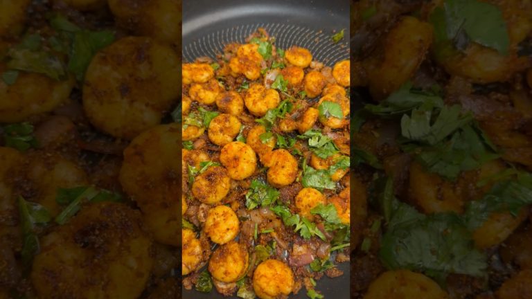 Must Try Prawns Recipe🍤🔥#delicious #shortvideo #food #recipe #tasty #prawns #shrimp #minivlog #yum