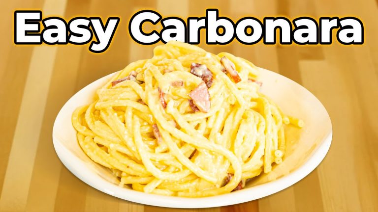 EASY Ham Sausage Carbonara at Home!