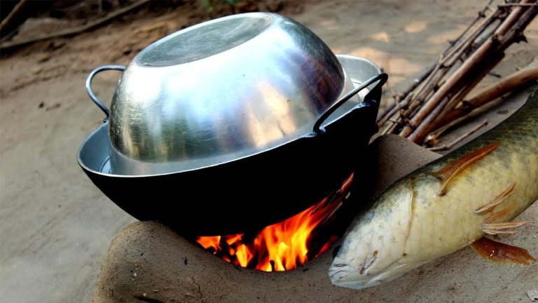 Primitive way Cooking Delicious Big Snakehead fish recipe | Healthy Village Food Recipes