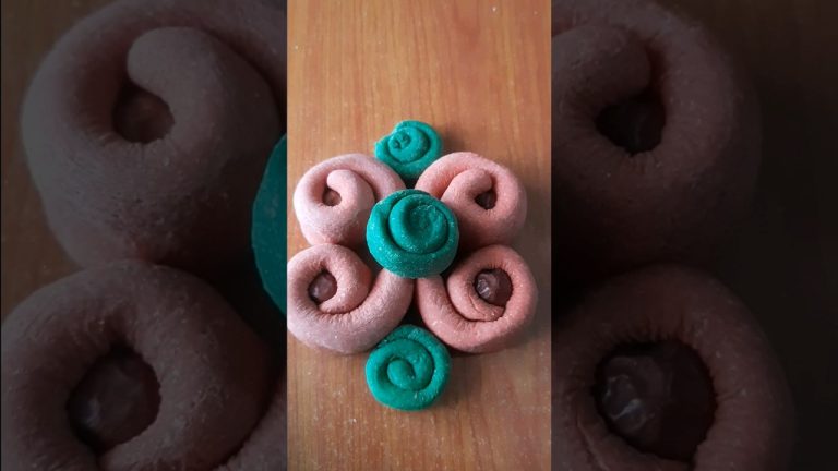 🧡💚satifying &creative dough pastry p#413 recipes bread rosll bun shapes #shortvideo #tranding #viral