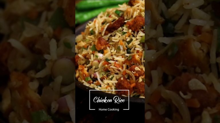 Authentic Street Chicken Fried Rice Recipe #shorts
