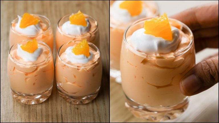Orange Mousse Dessert Recipe | Orange Mousse Shot | Easy Mousse Dessert | N'Oven