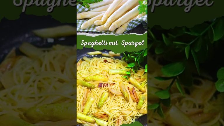 Spaghetti mit gebratenem Spargel einfaches Rezept