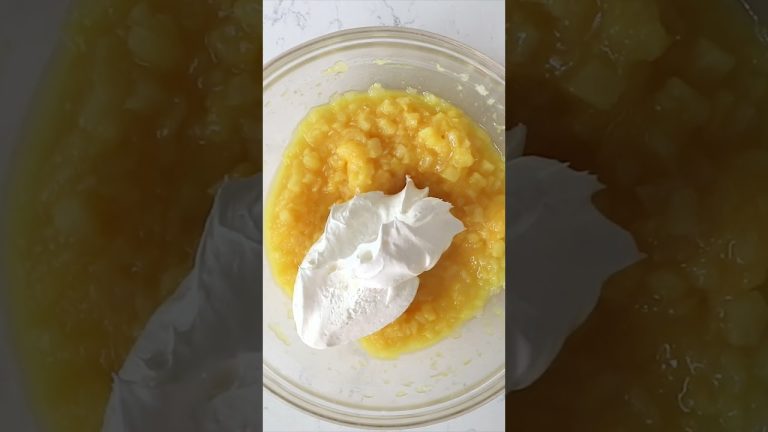 No Bake Pineapple Dream Dessert Lush #shorts