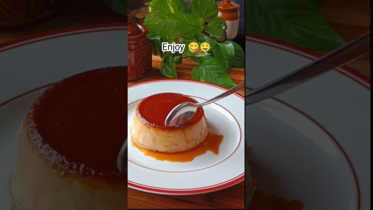 Caramel Bread Pudding recipe 🤤😋 #shorts  #recipe