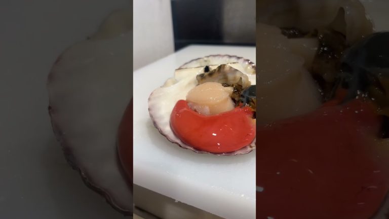 北海道 野付 の ホタテ！ バター焼きにします！#せり人ムタロー #shorts