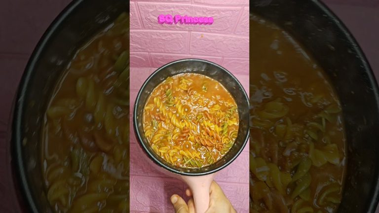 unique saucy pasta in mini blender #ASMR #SQ-Princess