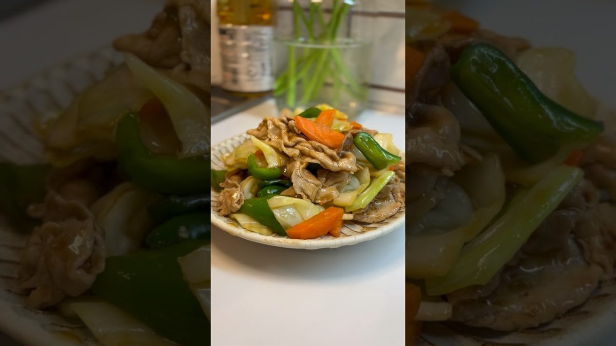 Готовлю свинину с овощами #японскаякухня #япония #жизньвяпонии #рецепты #японскаяеда