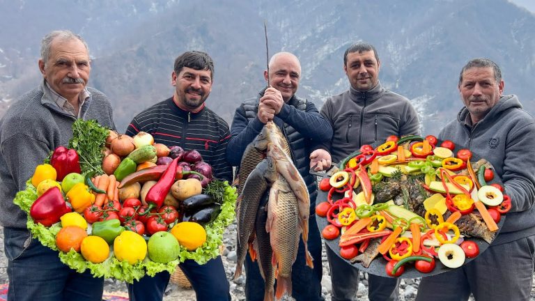 CRISPY FRIED FISH Recipe | Cooking Best Fish In Village | Mixed Vegetables Recipe