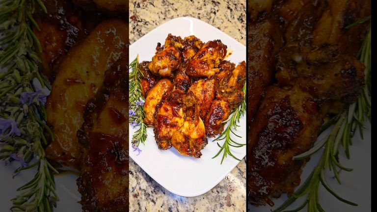 DIY Quick BBQ Chicken Wings #easy #recipe #delicious #cooking #diy #chicken #wings #bbq