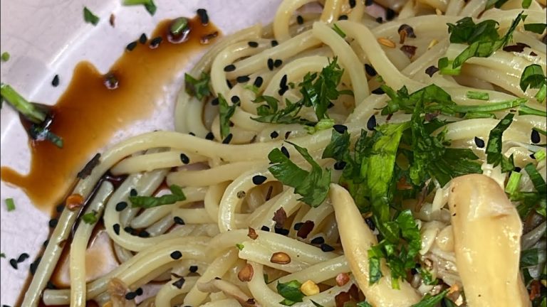 The Best Miso Soy Garlic Butter Spaghetti #asmr #shortvideo #shorts