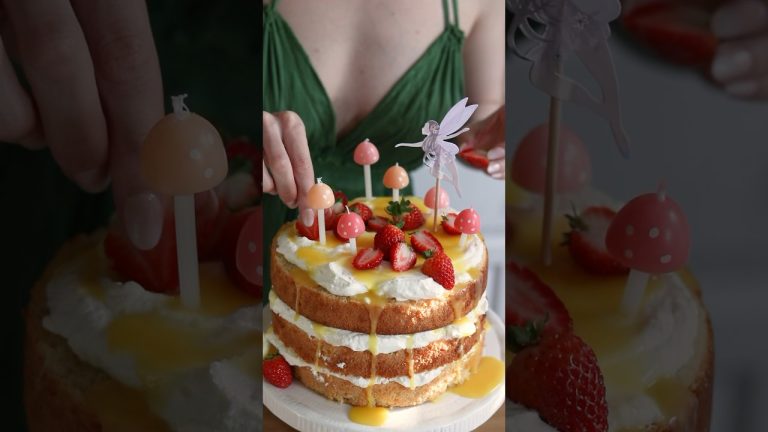 Making a Birthday Cake for my Daughter! ✨ #dessert