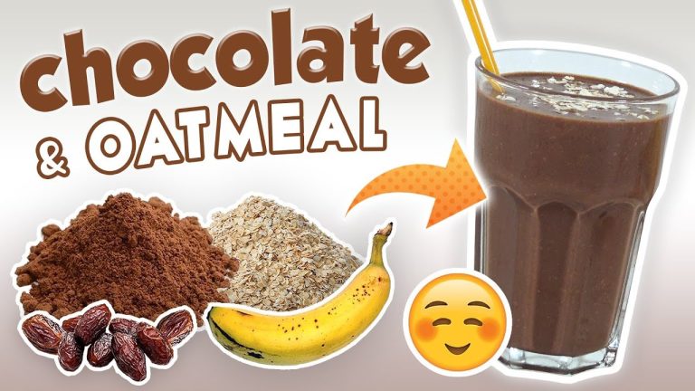 Chocolate Oatmeal Smoothie (Breakfast Smoothie Recipe)